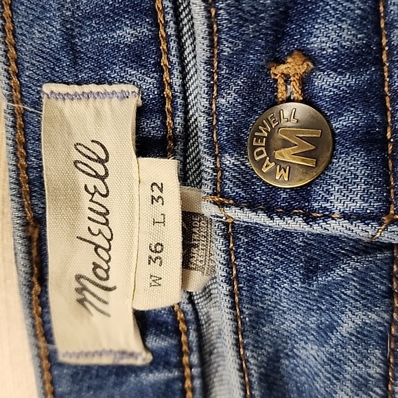 Madewell Relaxed Taper Medium Wash Blue Jeans Y2K Preppy 90's Outdoor Mens - Picture 8 of 10